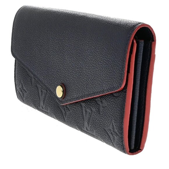 LOUIS VUITTON Portefeuille Sarah Wallet Monogram Empreinte Blue 35EE082 - Picture 7 of 16